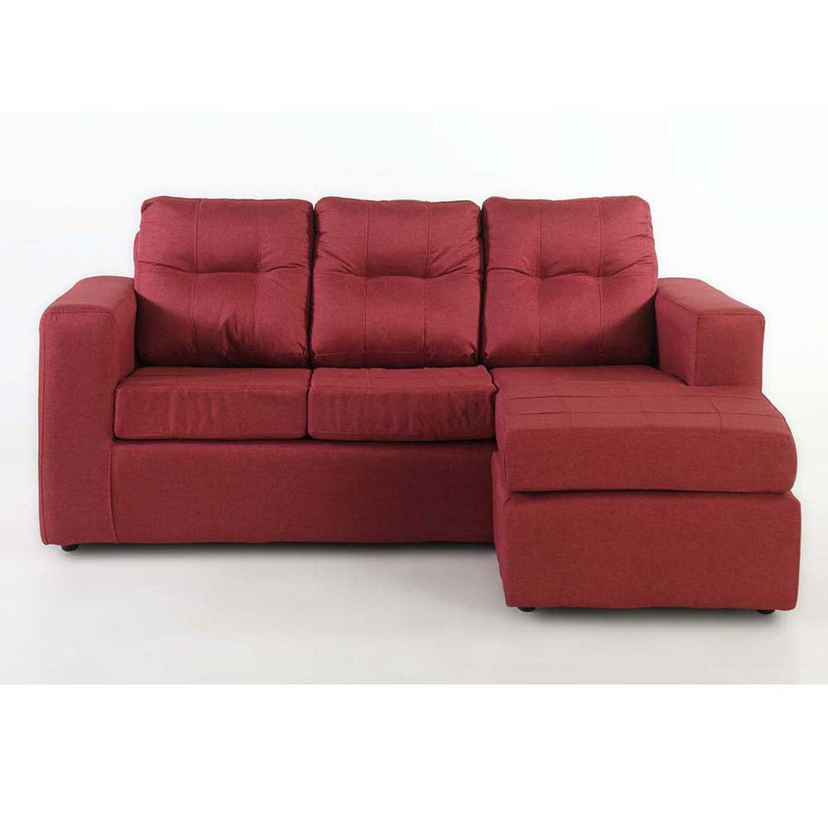 Sofá Modular Kea Rodas 3 Cuerpos Rojo