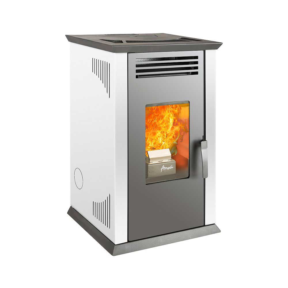 Calefactor a Pellet Amesti Italy 8100 Blanco
