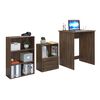 Escritorio + Estante + Librero Mobilo Mini Home Café Wood