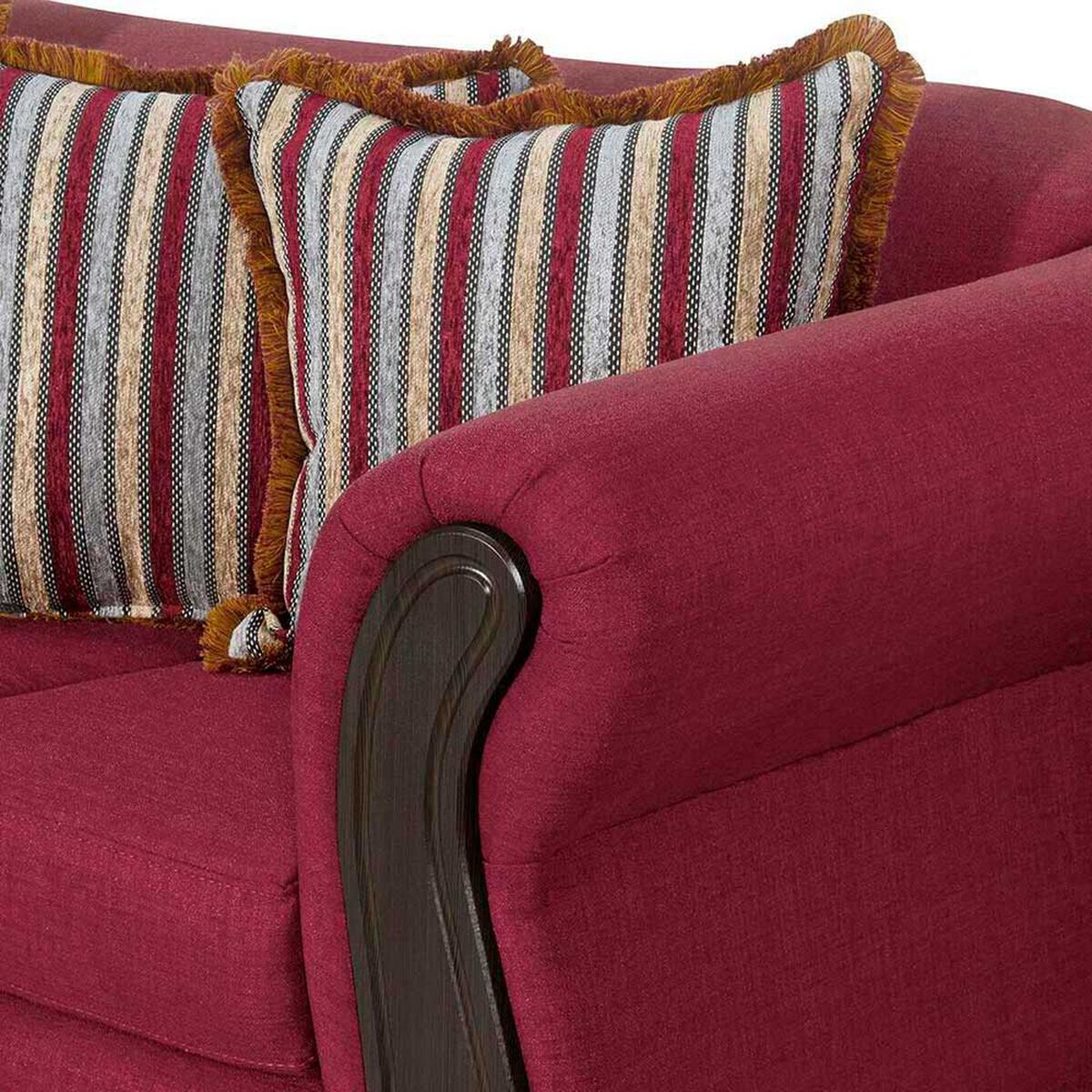 Sof&aacute; Black Factory Sofia 2 Cuerpos Burdeo