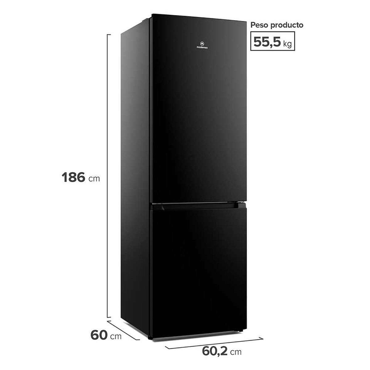 Refrigerador No Frost Mademsa MI60B 285 lts.