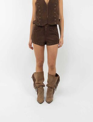 Imagen 1 del producto Short Mini Mujer Icono Cafe