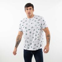 Polera Manga Corta Hombre Icono Gris