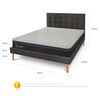 Cama Europea CIC King Hybrid Plus Infinity + Respaldo