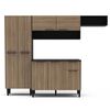 Mueble de Cocina Vekkahome Madri 1 Caj&oacute;n 9 Puertas Caf&eacute;
