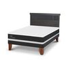 Cama Europea CIC 2 Plazas Ortopedic + Respaldo Dublin