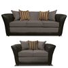 Juego de Living Elegant Detail Minesota Sofá 3 Cuerpos + Sofá 2 cuerpos + Sillón 1 Cuerpo Gris
