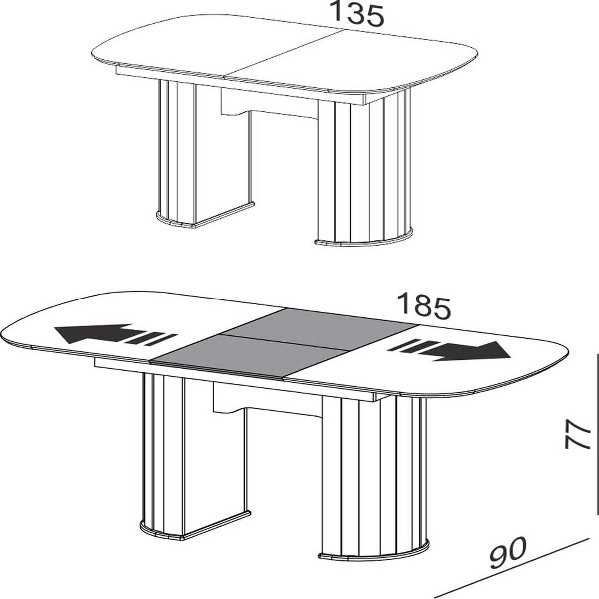Juego de Comedor Decocasa Floresta 4 Sillas