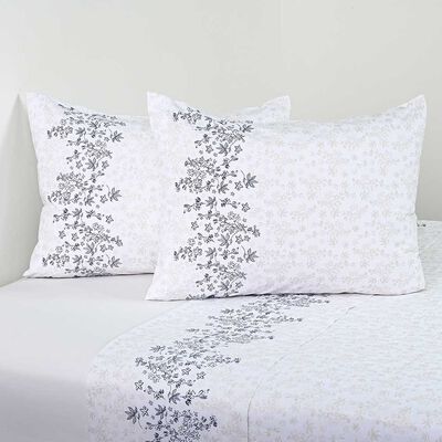 Juego de S&aacute;banas Cannon 2 Plazas Pramini 200 Hilos Blanco