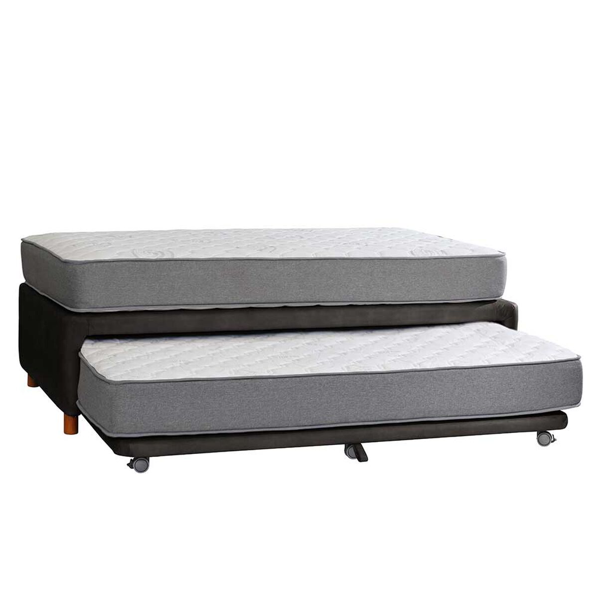 Cama Nido Latam Home 1,5 Plazas Zen Best Cuero Negro