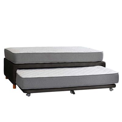 Cama Nido Latam Home 1,5 Plazas Zen Best Cuero Negro