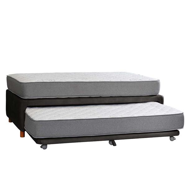 Cama Nido Latam Home 1,5 Plazas Zen Best Cuero Negro