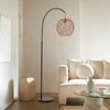 L&aacute;mpara de Pie Arco Atmosphera Raahe 180cm Metal Natural