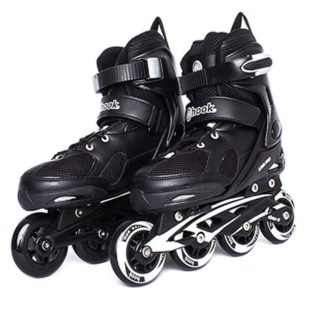 Patines Roller en línea Fitness Adulto Negro Talla M Hook