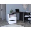 Escritorio Recto TuHome Rookie 2 Cajones Blanco