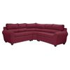 Sofá Seccional Mexx Muebles Dubai 5 Cuerpos Burdeo