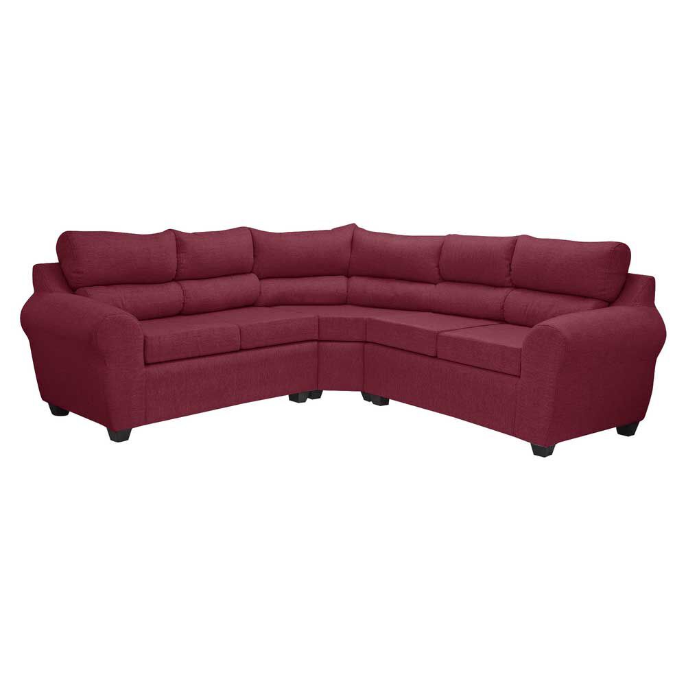 Sofá Seccional Mexx Muebles Dubai 5 Cuerpos Burdeo