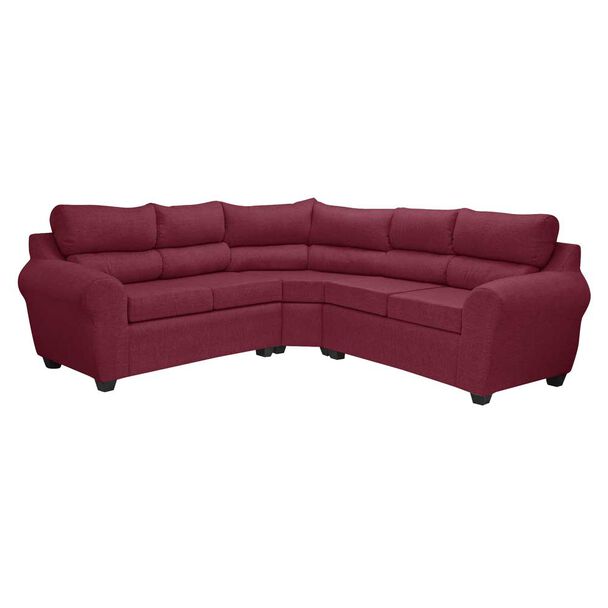 Sofá Seccional Mexx Muebles Dubai 5 Cuerpos Burdeo