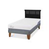 Cama Europea CIC 1,5 Plazas Excellence Plus + Respaldo Dublin Negro