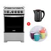 Combo Cocina a Gas Mabe CMC5530AG0 4 Quemadores + Hervidor El&eacute;ctrico Kioto Toyama 2,5 lts. + Set 4 Mugs Casanova Cer&aacute;mica Multicolor