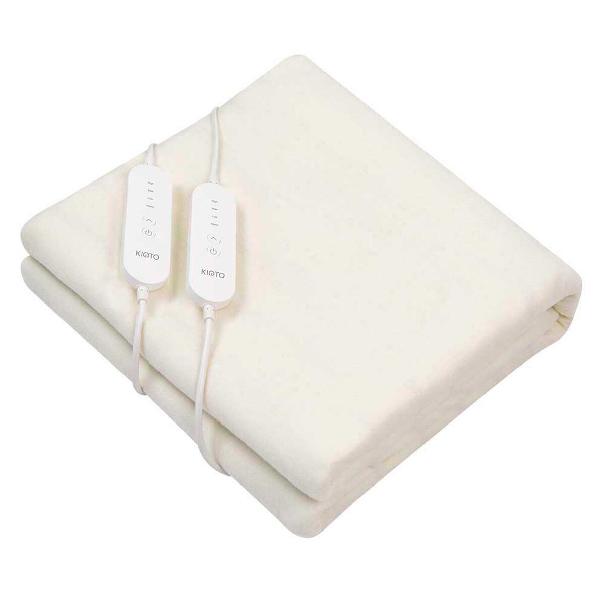 Combo Cama Europea Celta 2 Plazas New Atlantis Base Dividida + Respaldo + 2 Veladores Dreams 2 Plazas Treliza Gris + Pack Almohadas Celta Imperial Soft Blanco 65 x 45 cm + Calientacama Kioto CY2 2 Plazas