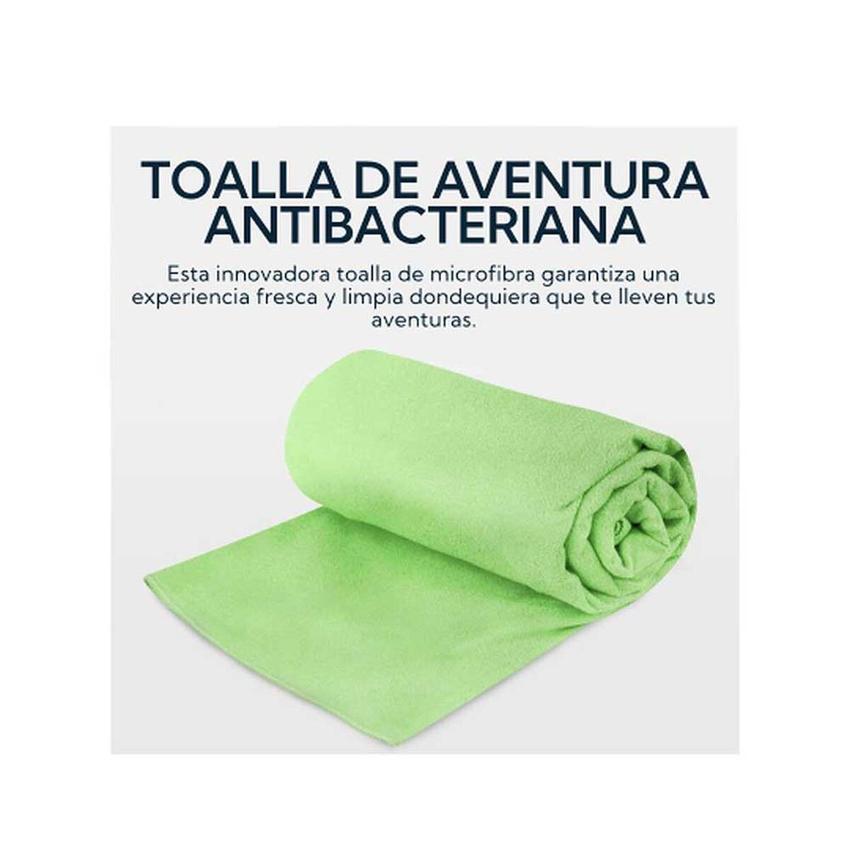 Pack 2 Toallas Microfibra Suede Verde Pro Outdoor