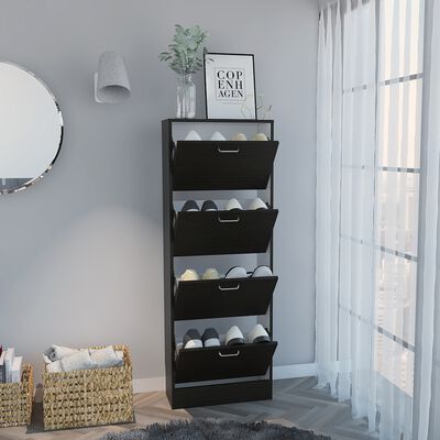 Imagen 2 del producto Zapatero TuHome Z-51 4 Cajones Wengue/Blanco