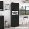 Mueble para Microondas TuHome Manchester 3 Puertas 1 Cajón Wengue