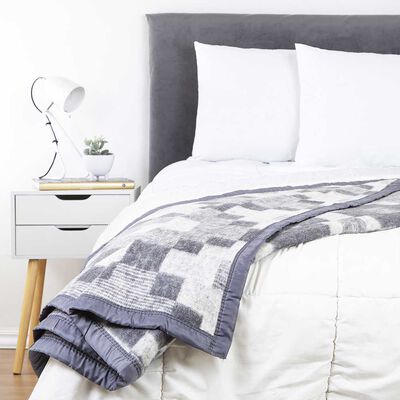 Imagen 1 del producto Frazada Reciclada Casanova 1,5 Plazas Beige, Black, Celeste