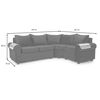 Sofá Seccional Muebles MPR Calafate 4 Negro