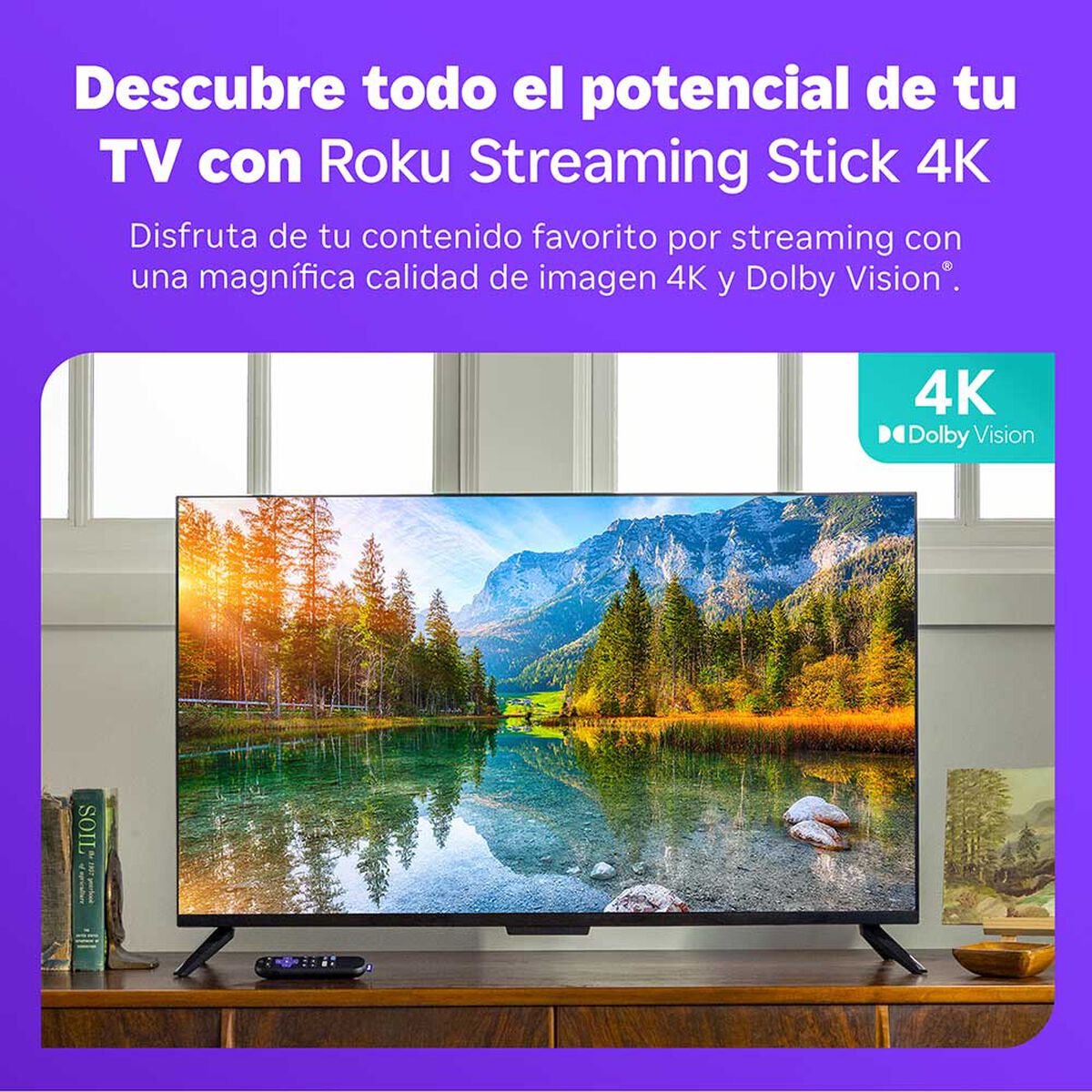 Reproductor Streaming Roku Stick+ 3810MX