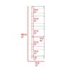 Estante TuHome Home E2 3 Repisas Wengue Fresno Europeo