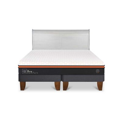 Cama Europea CIC Base Dividida 2 Plazas Beecomfort + Respaldo Miro Alpino