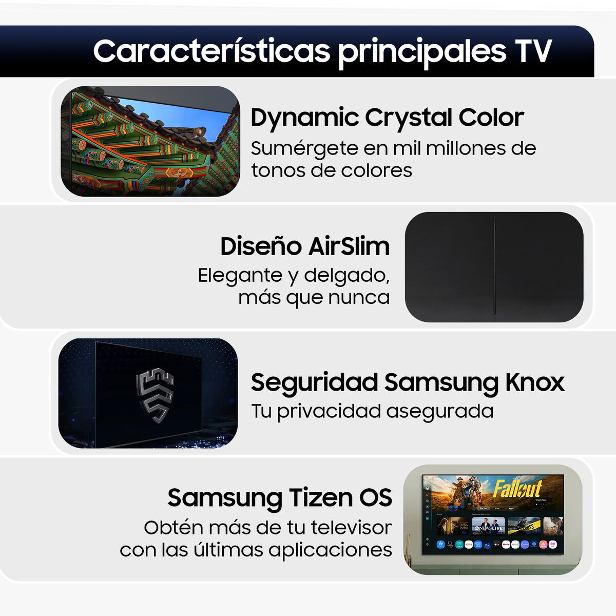 LED Samsung 43" DU8000 4K Crystal UHD Smart TV 2024