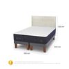 Cama Europea CIC Base Dividida King Grand Premium + Respaldo Milan Alpino