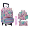 Pack Mochila con Ruedas + Lonchera + Estuche + Botella Bakan Head