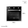 Horno Empotrado Fensa FHE-1130M 59 lts.