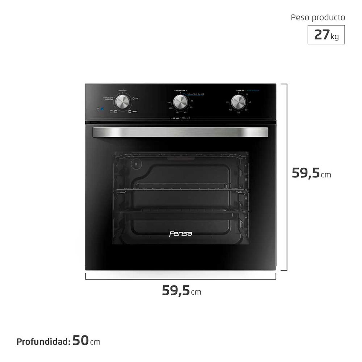 Horno Empotrado Fensa FHE-1130M 59 lts.