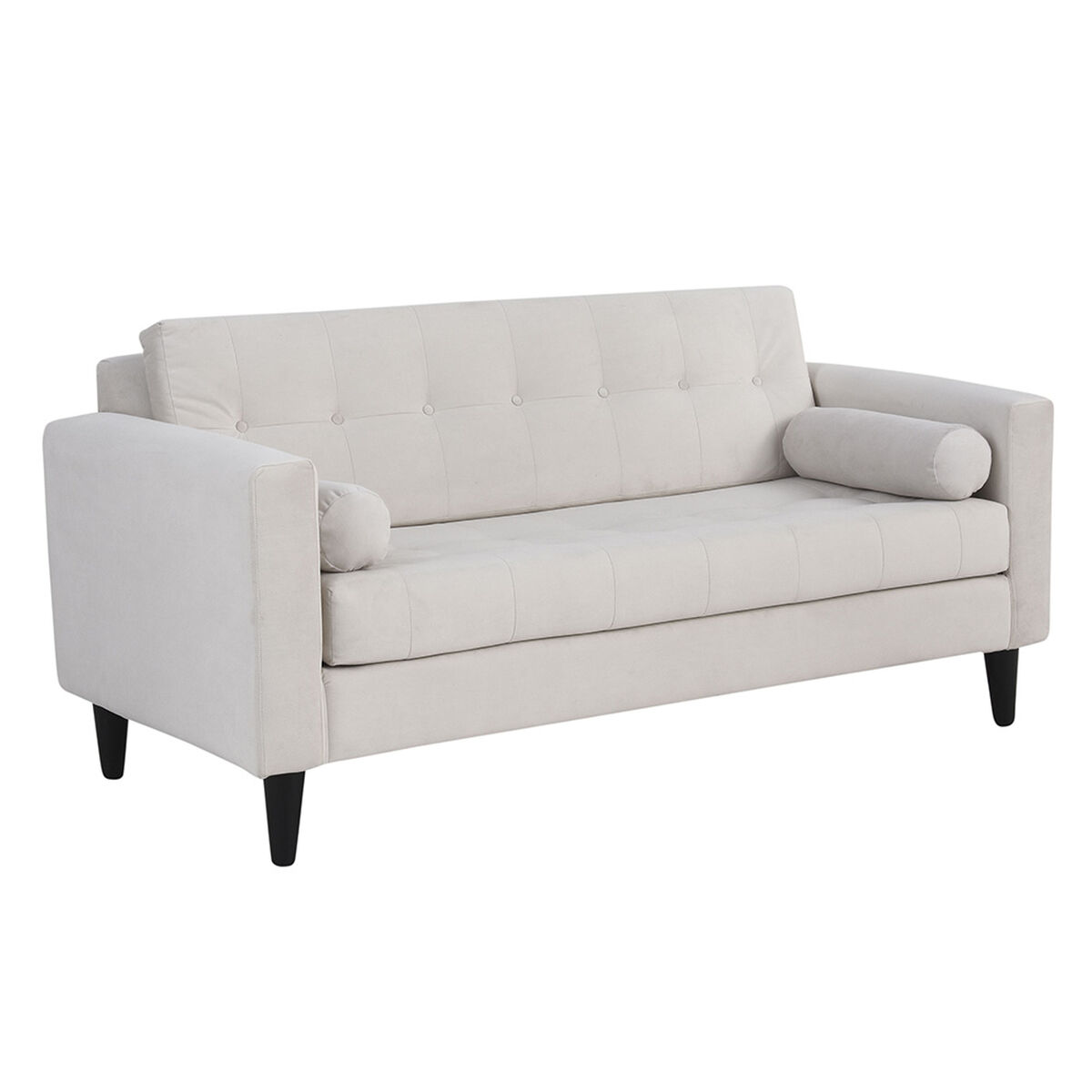 Sof&aacute; Felpa Bodevir Retro 3 Cuerpos Crudo