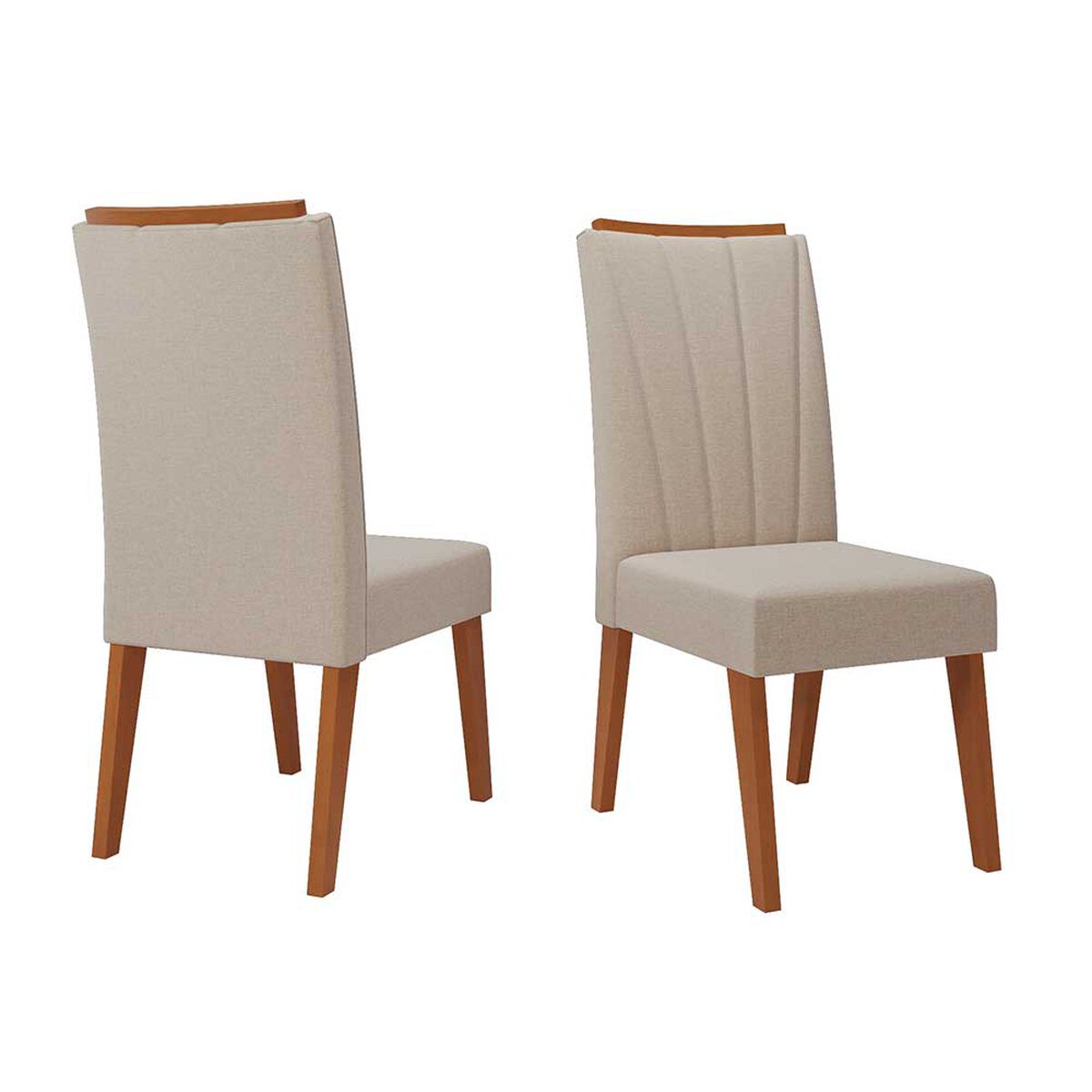 Juego de Comedor Di Poretti Design Elite 8 Sillas Beige