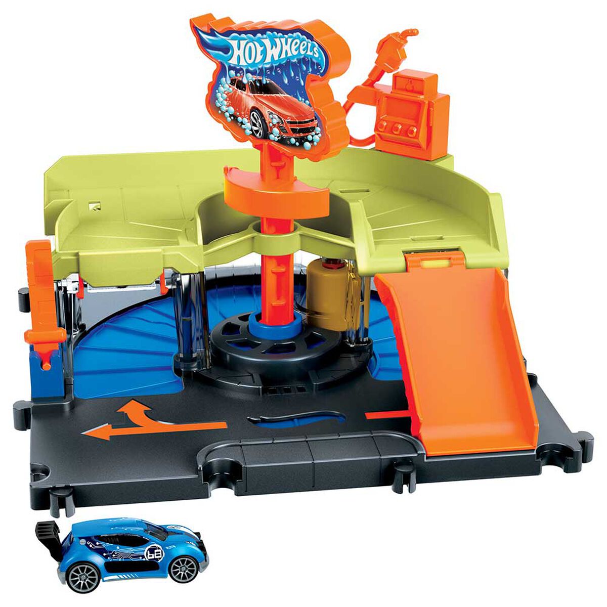 Pista de Autolavado de la ciudad Hot Wheels City
