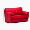 Juego de Living Cabsur Caburga Sof&aacute; 3 Cuerpos + Sof&aacute; 2 Cuerpos PU Rojo