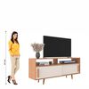 Rack Almore Belen Hasta 65" Freijo y Off White