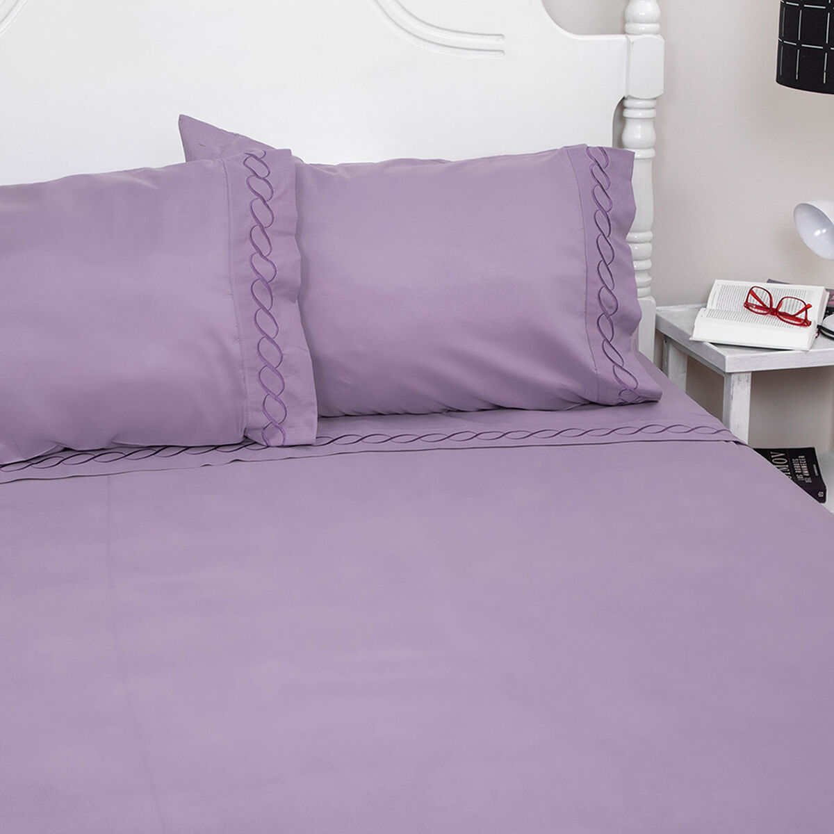 Sábana Doral King Microfibra Lila