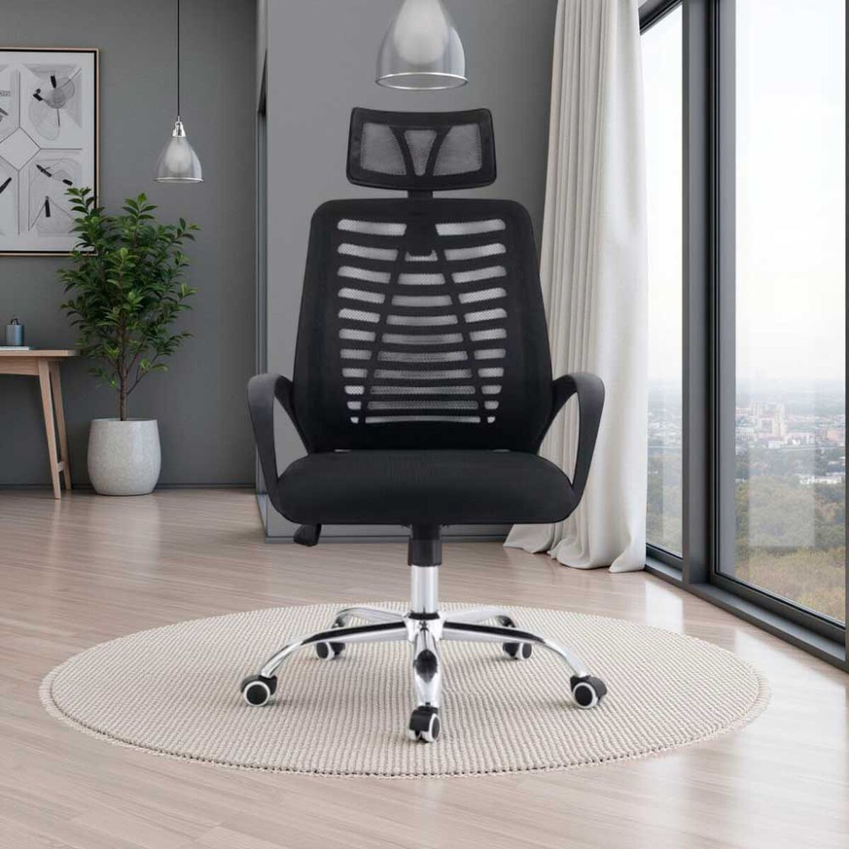 Silla de Escritorio Arthome Madrid Negra