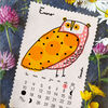 Calendario 2022 Aves Pajarito de Mimbre