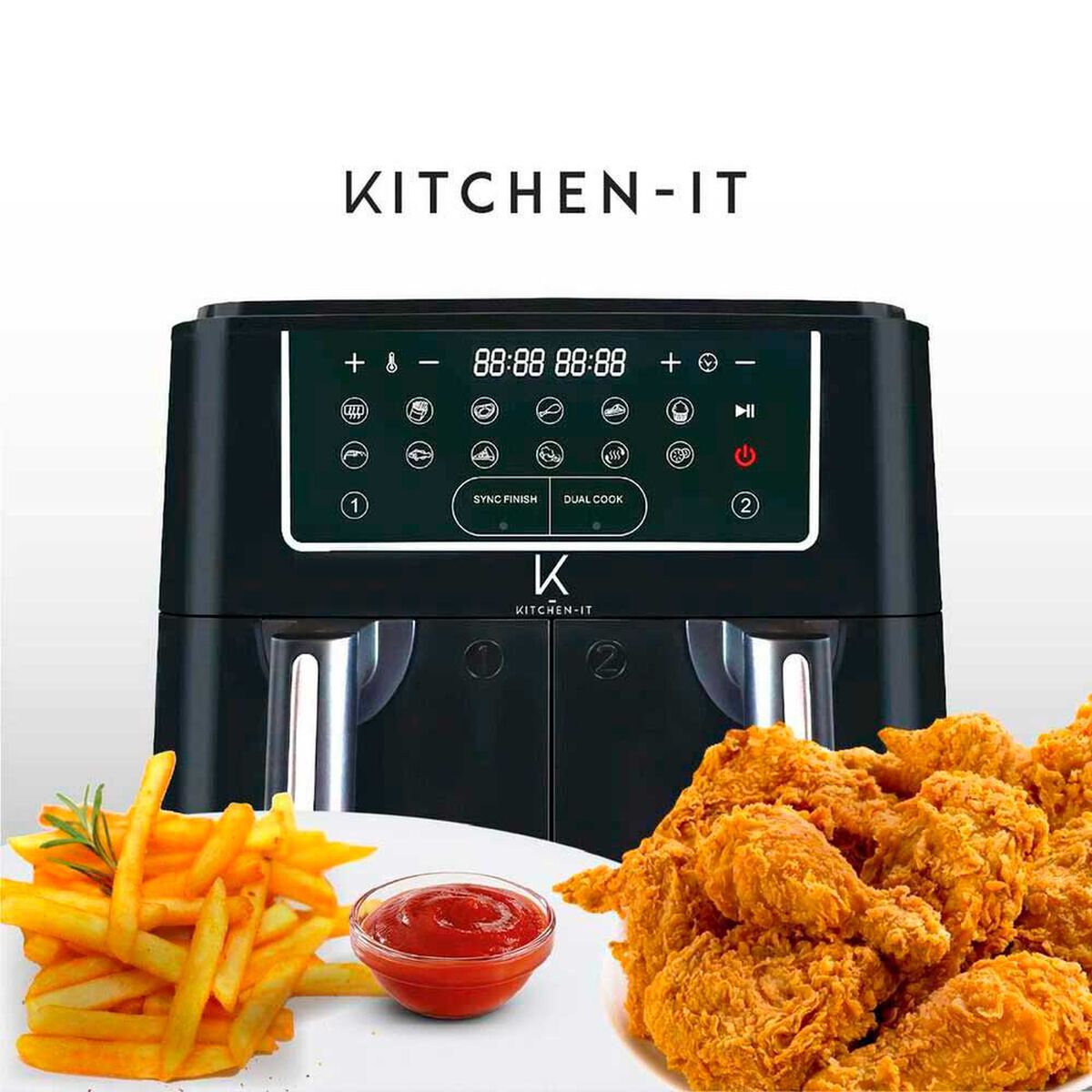 Freidora de Aire Kitchen-it Dual Edition 9 lts.