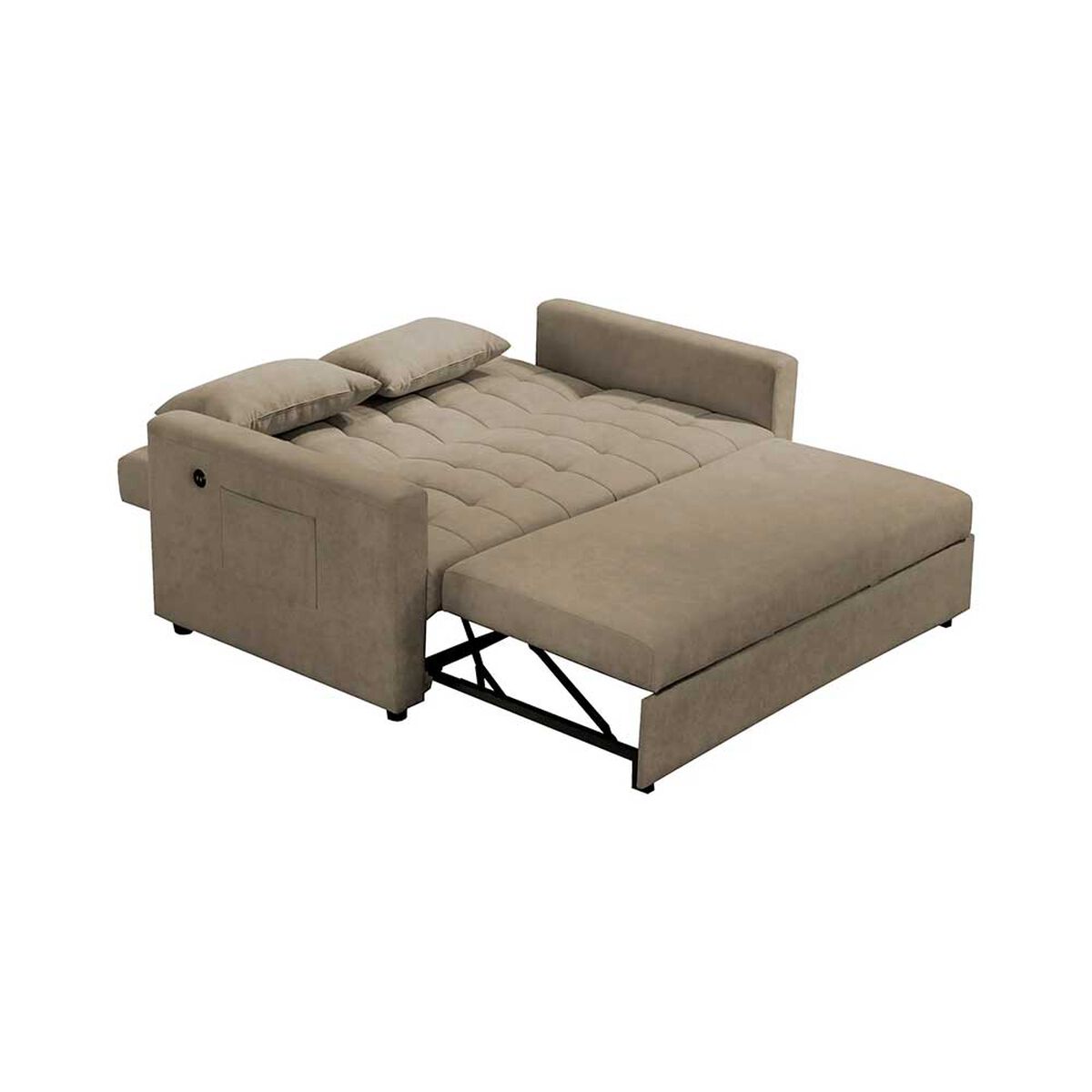 Sofá Cama Celta Luxe 3 Cuerpos Beige