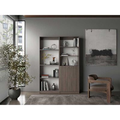 TUHOME Set 2 Estantes Tuhome Home E 2 Puertas Milan