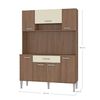 Mueble de Cocina Favatex Lidia Café 7 Puertas